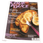 Nos accessoires pour le rituel hammam: Savon noir et Gant Kessa sont apparus dans le magazine COUP DE POUCE Avril 2012.