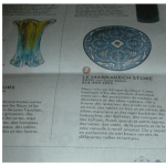 assiette bleu et blanche de Fez