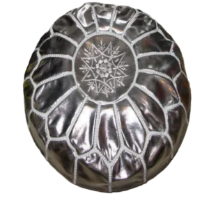 Moroccan silver pouf Moroccan silver pouf