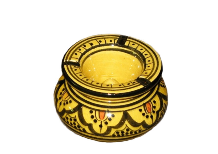 cendrier jaune marocain