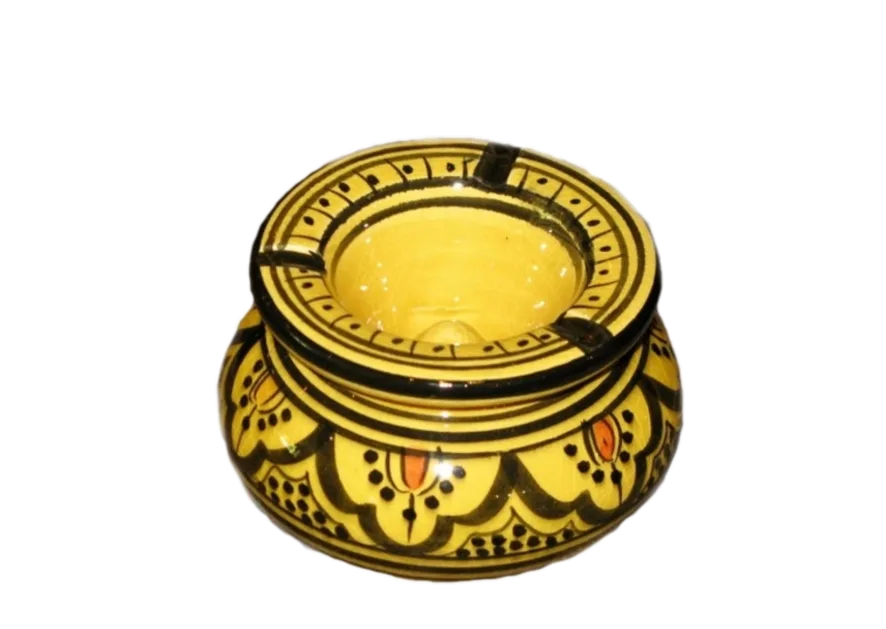 cendrier jaune marocain