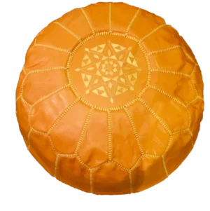 orange pouf orange pouf