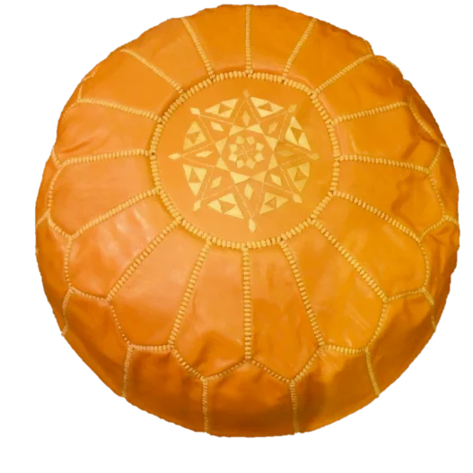 orange pouf