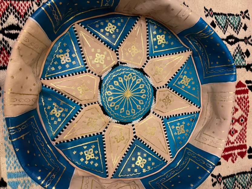 Turquoise Ottoman