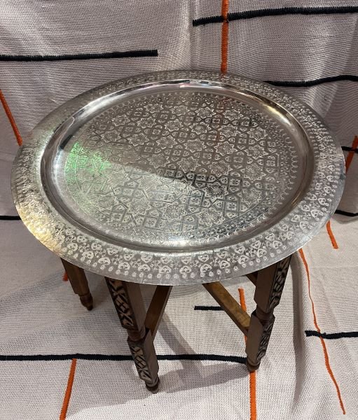 Moroccan tray coffee table