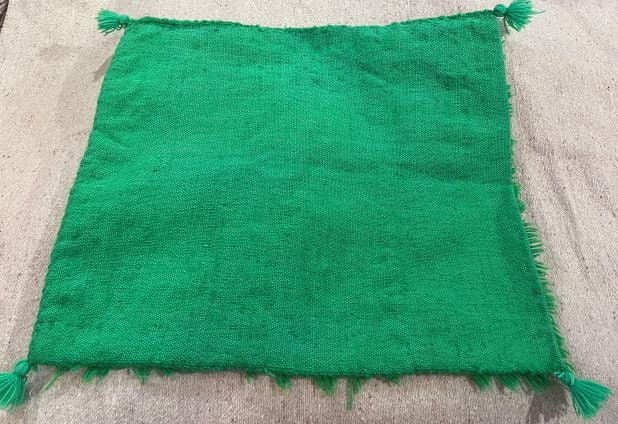 Moroccan green pillow cover