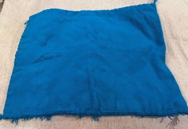 coussin berbere bleu