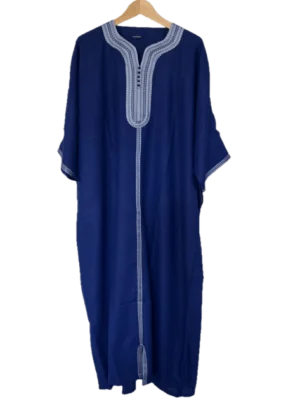 blue men kaftan