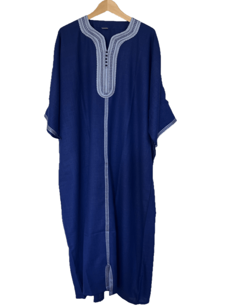 blue men kaftan