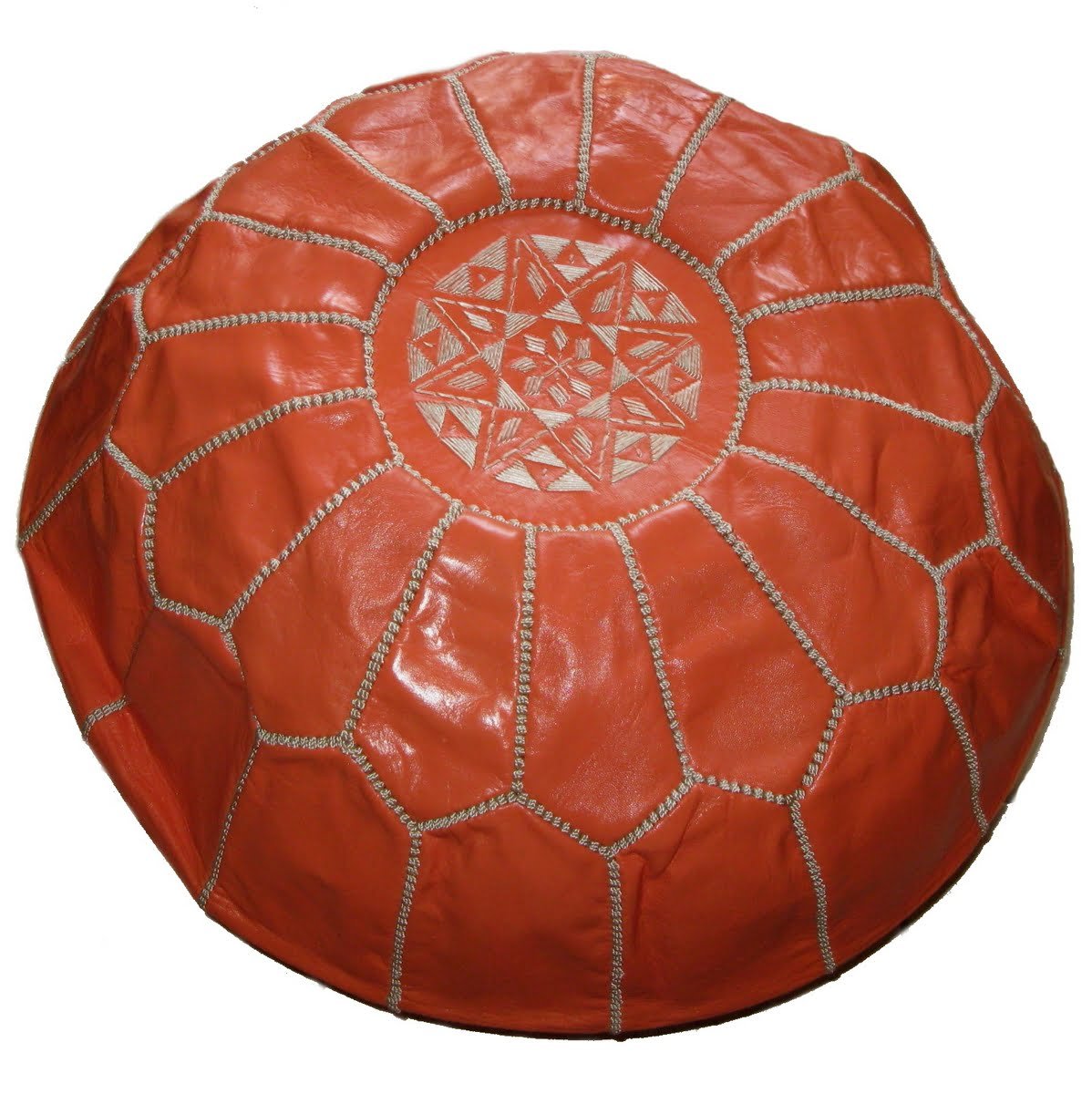 Moroccan pumpkin pouf