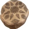 Moroccan tan pouf