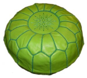 moroccan pouf green