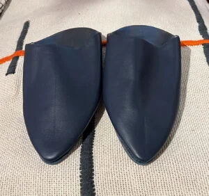 Moroccan blue green men slippers babouches