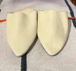 Moroccan light yellow men babouche slippers