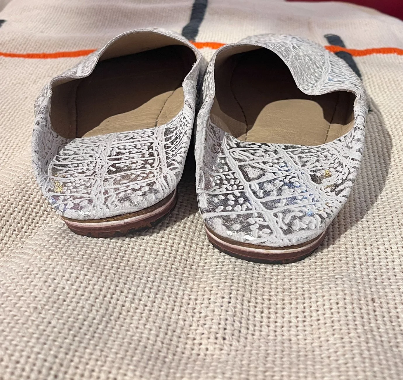 Moroccan silver women slippers