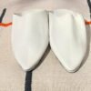 Moroccan white slippers