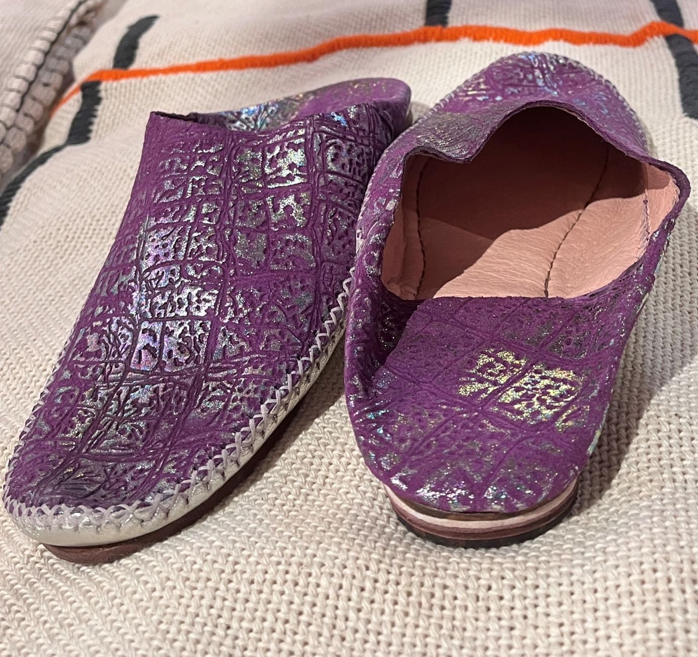 purple babouche
