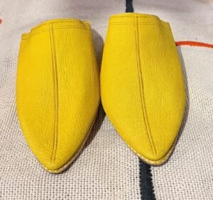 Moroccan yellow slippers