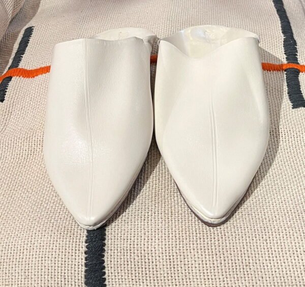 Moroccan off white slippers