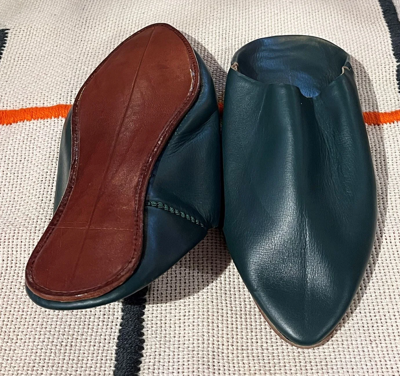 babouches marocaine couleur vert