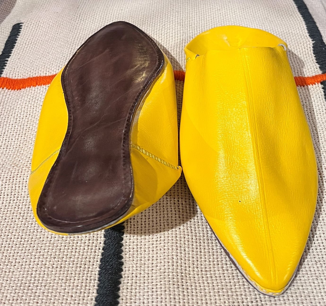yellow men slippers