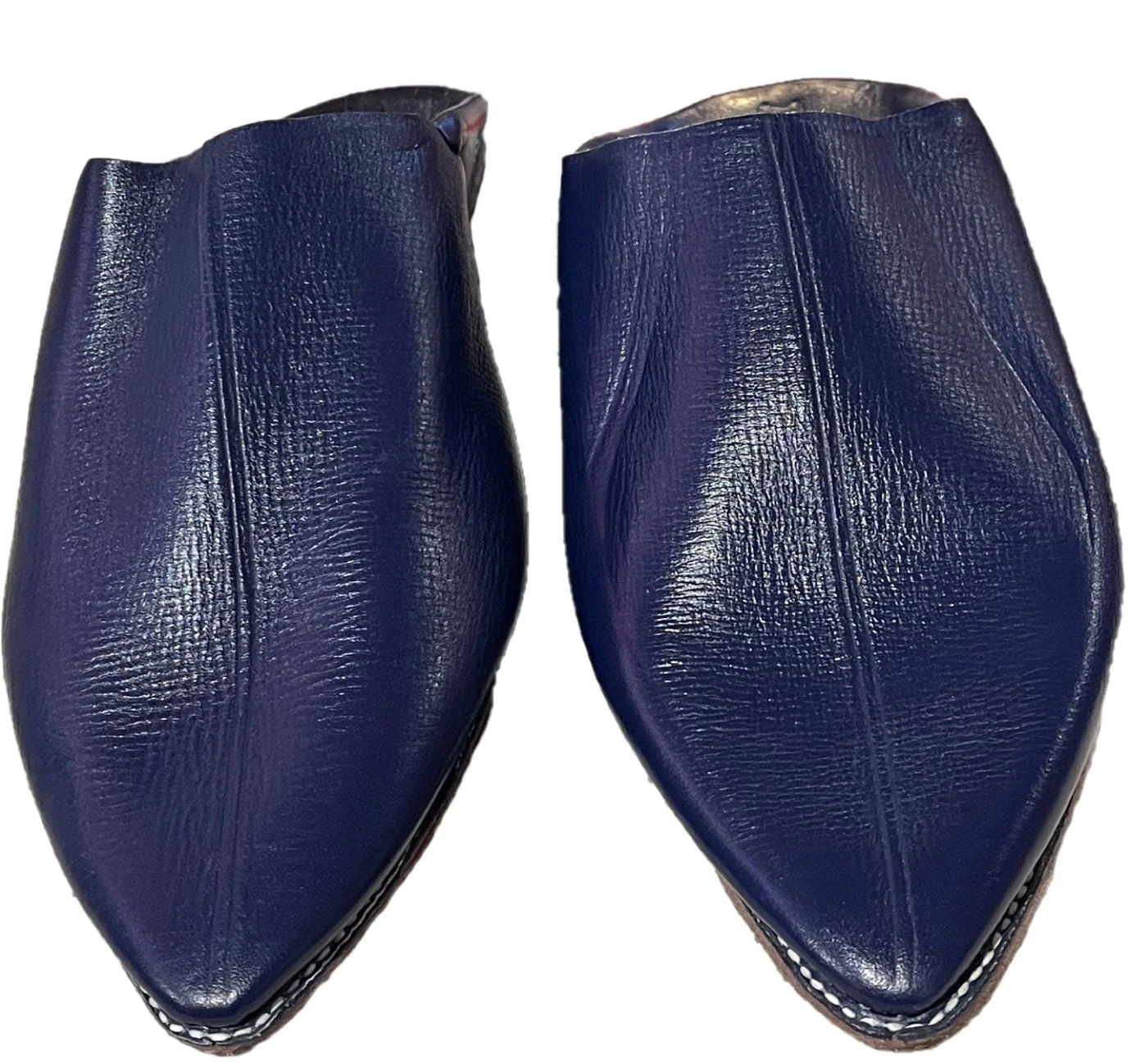 moroccan men slippers in blue