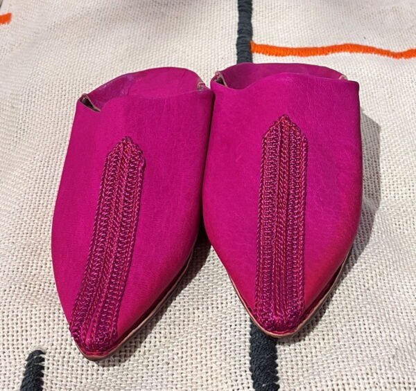 women's moroccan leather babouche slippers