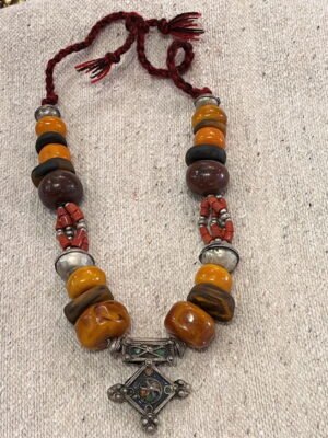 Moroccan antique amber necklace Moroccan antique amber necklace