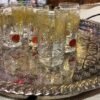 Moroccan gold tea glasses montreal1