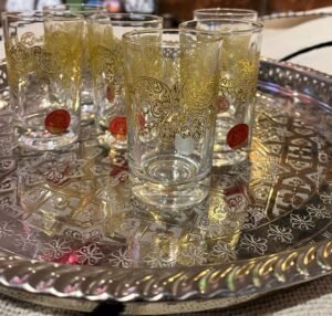 Moroccan gold tea glasses montreal1 Moroccan gold tea glasses montreal1