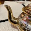 teapot gold and silver for Moroccan serving mint tea