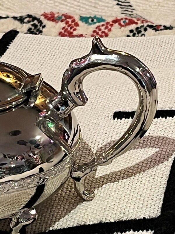 luxury Moroccan silver teapot