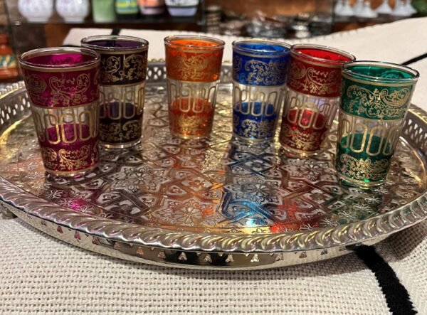 set of moroccan tea glasses