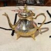 silver brass Moroccan teapot