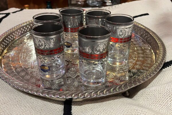 verres marocains argentes