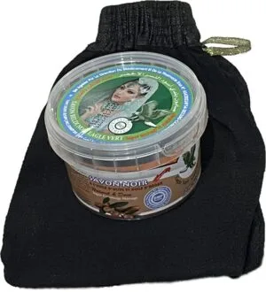 gant kessa et savon noir olive et argan