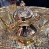 gold silver teapot