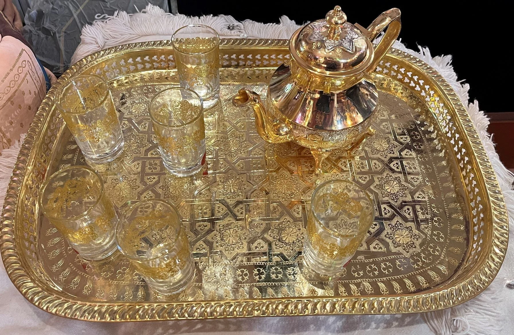 Moroccan mint tea set