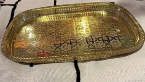 Moroccan mint tea set2 gold tray Moroccan