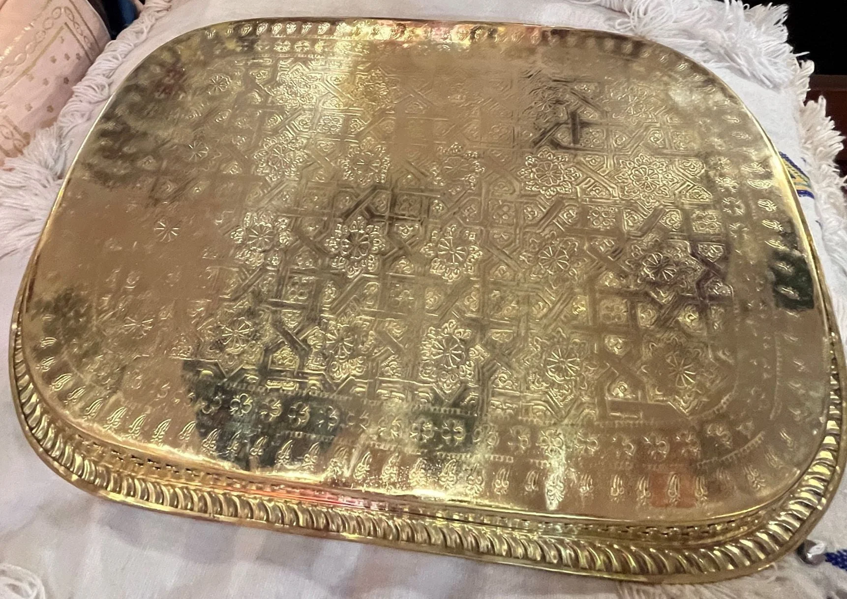 brass tray