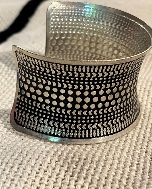 our Moroccan store selling Sterling Silver Stamped Bracelet