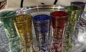 moroccan tea glass set set de verres a the marocains