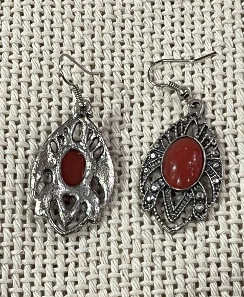 red earrings from Morocco