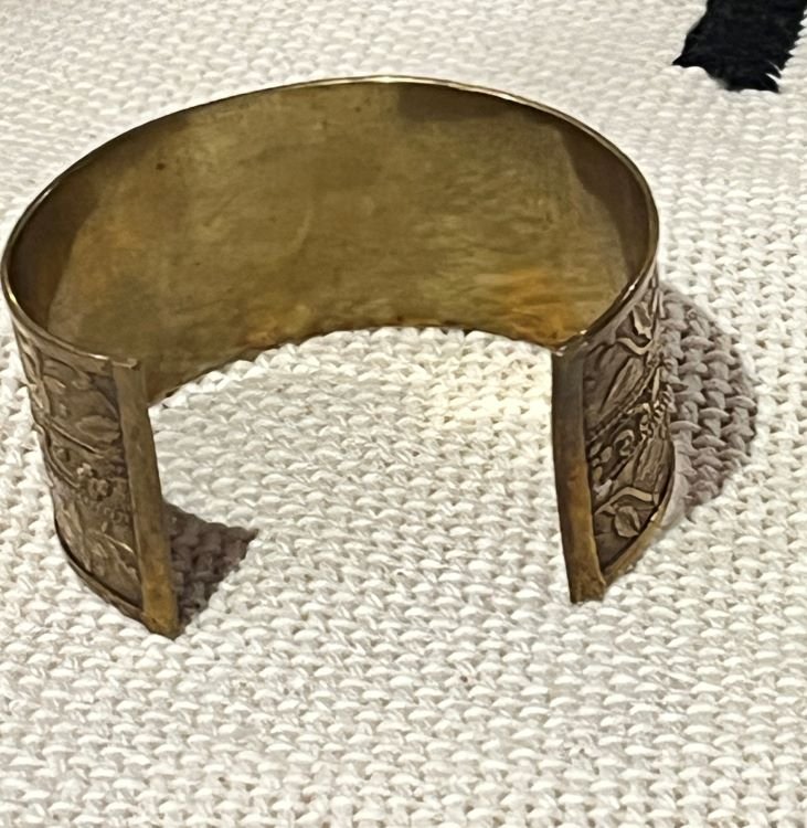 women brass cuff6 bracelet femme en cuivre