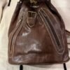 Dark brown genuine leather backpack 2 sac a dos brun fait au maroc