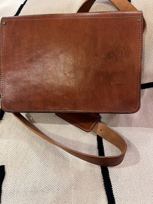 Moroccan Leather messenger bag