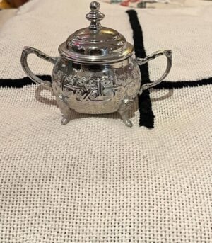 Moroccan silver sugar box Moroccan silver sugar box