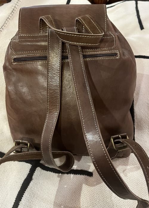 sac a dos pour homme en brun