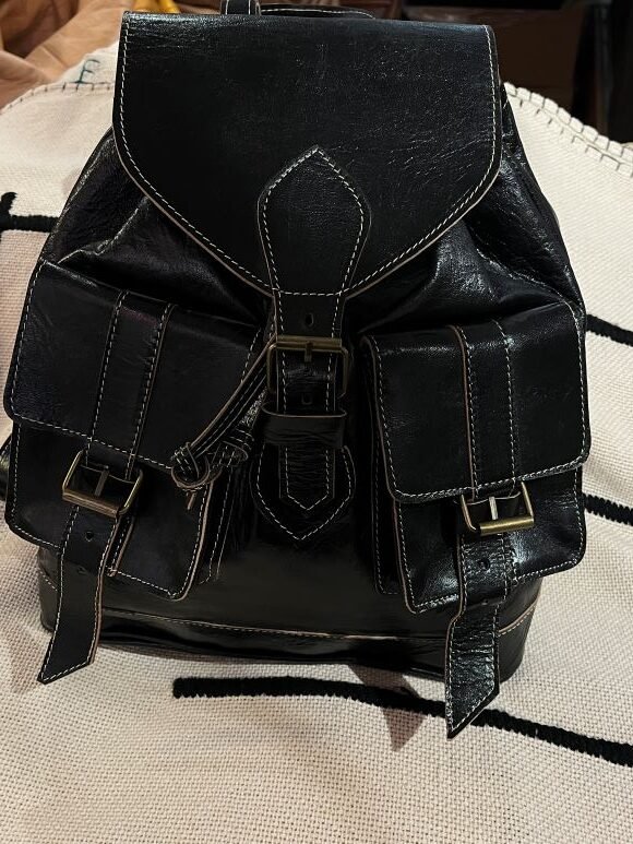 leather backpack for women