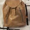 natural leather backpack